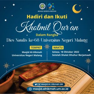 Khotmil Qur’an Dalam Rangka Dies Natalis ke-68 Universitas Negeri Malang