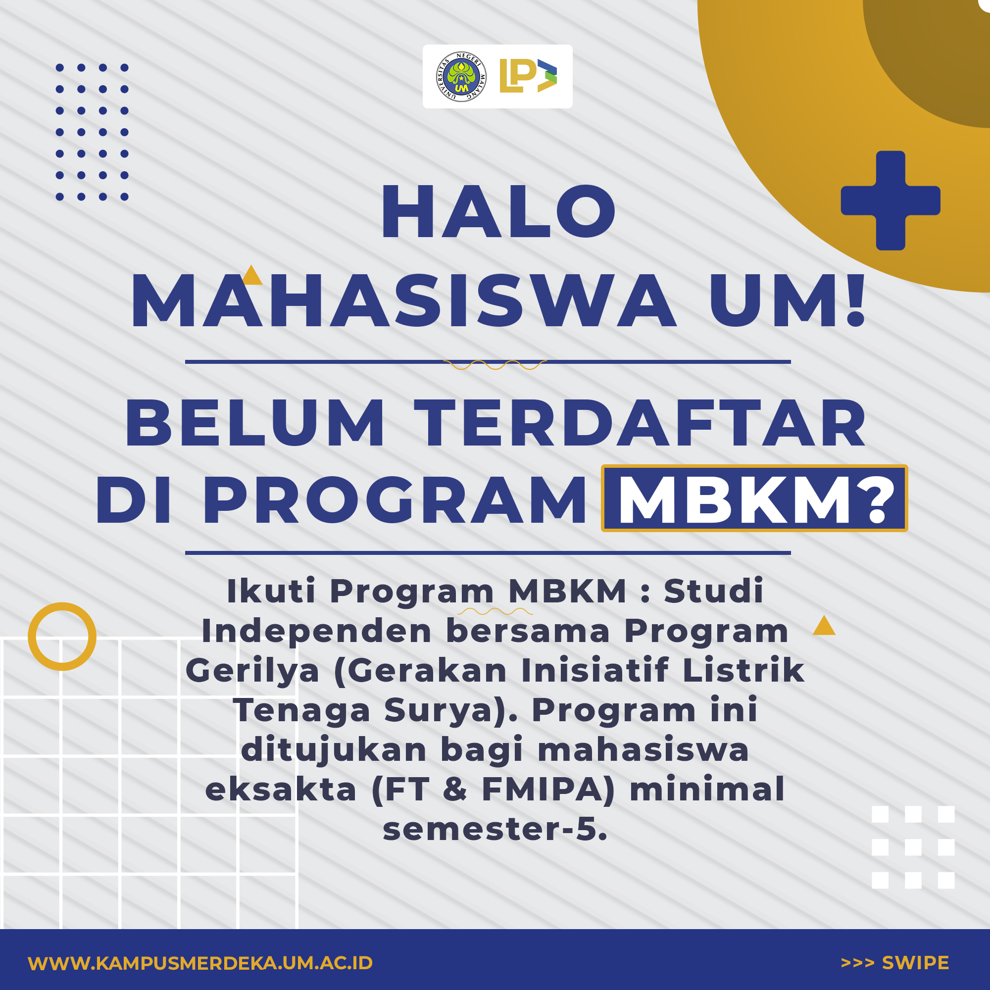 Program MBKM: Gerilya (Gerakan Inisiatif Listrik Tenaga Surya)