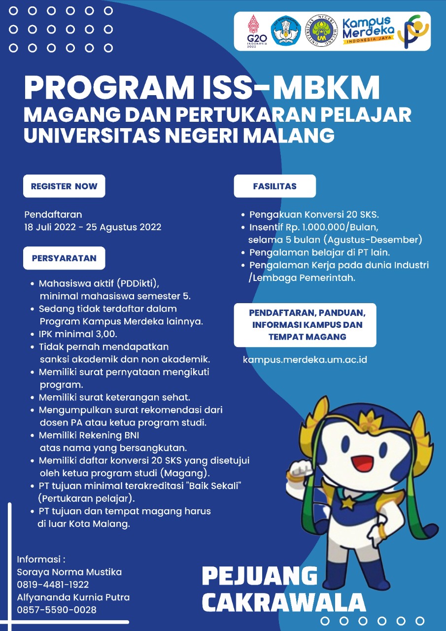 Program ISS-MBKM Magang dan Pertukaran Pelajar Universitas Negeri Malang