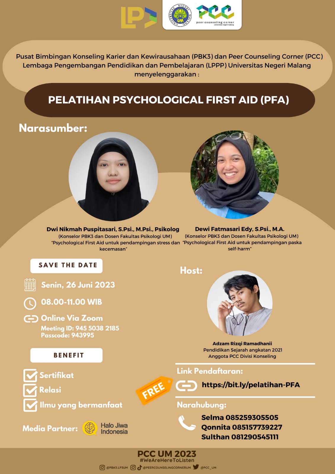 Pelatihan Psychological First Aid (PFA)