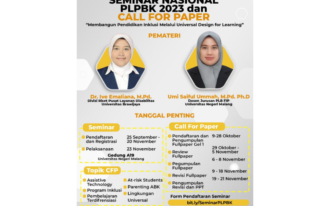 Seminar Nasional PLPBK Tahun 2023 dan Call for Paper